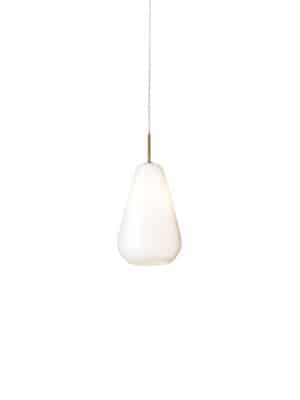 Дизайнерский подвесной светильник Nuura Anoli 1 medium белый опал и северное золото