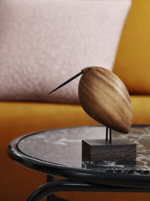 Статуэтка из дерева птица Warm Nordic Beak Bird ленивый бекас на столе
