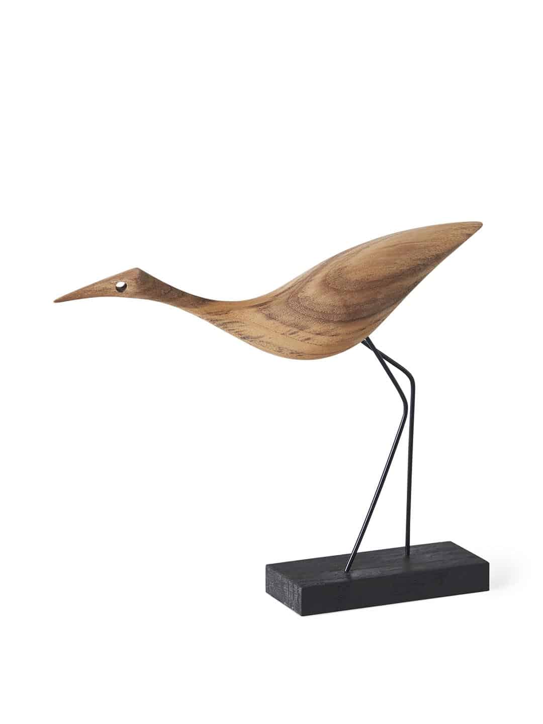 Статуэтка птица из дерева Warm Nordic Beak Bird низкая цапля