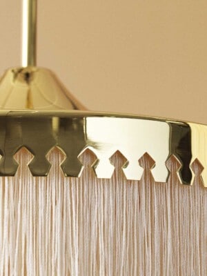 Детальная фотография светильника подвесного Warm Nordic Fringe диаметром 30 см