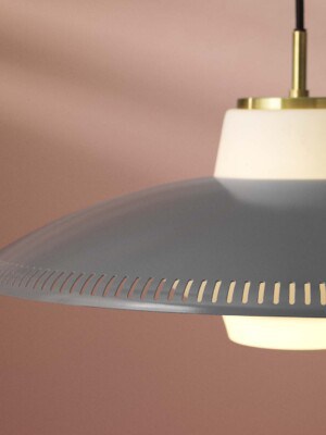 Детальная съемка Подвесной светильник Warm Nordic Opal Shade небесно-серый