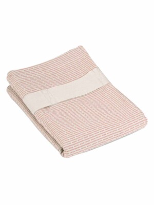 Красивое полотенце для рук и волос, 120х40см розового цвета