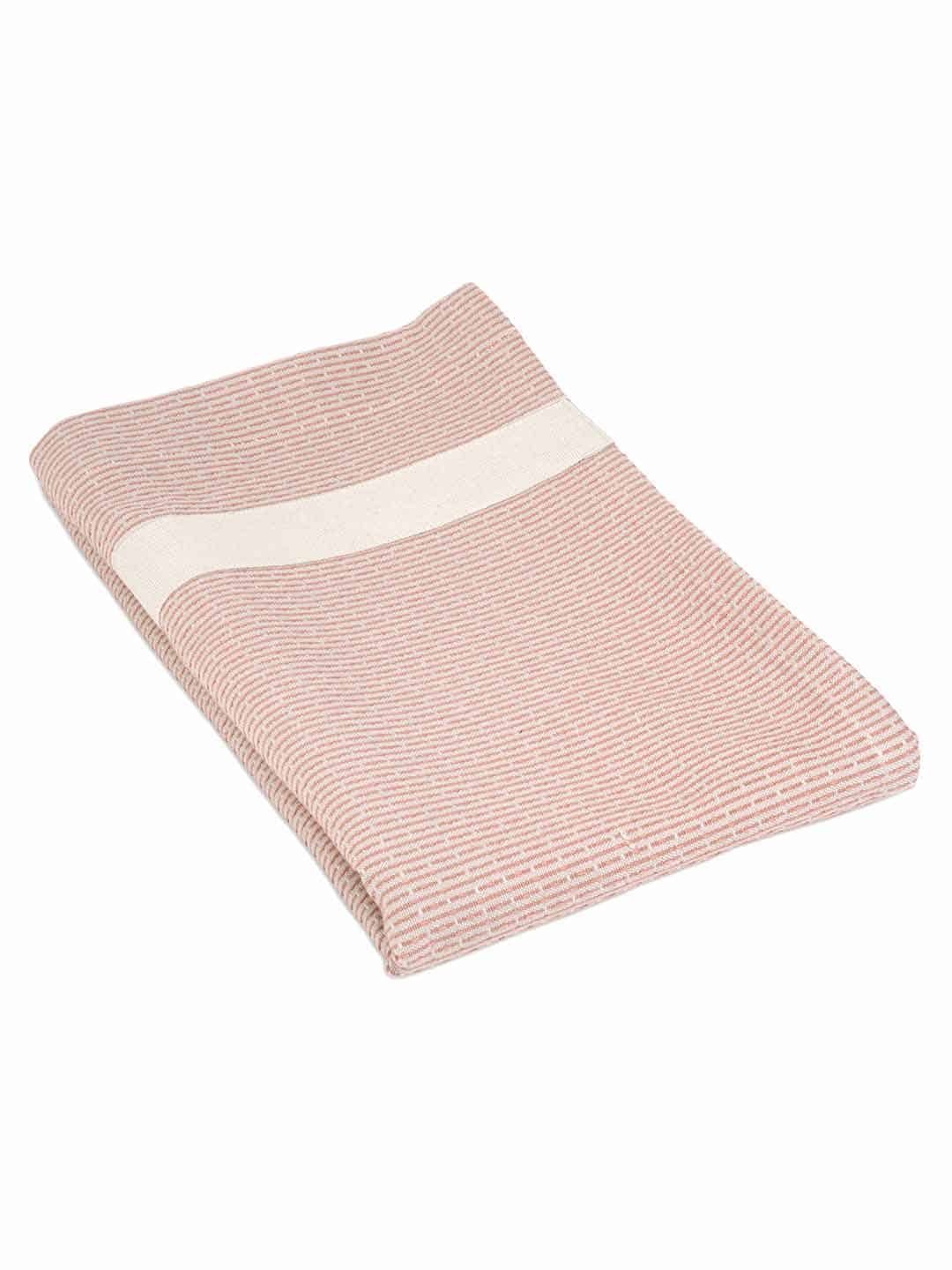 Скандинавское полотенце для тела с поясом, 155х60см розового цвета