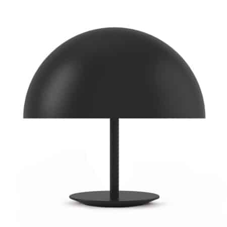 Настольная лампа Mater Dome Black черного цвета на белом фоне
