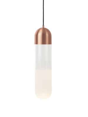 Подвесной светильник Mater Firefly медного цвета на белом фоне