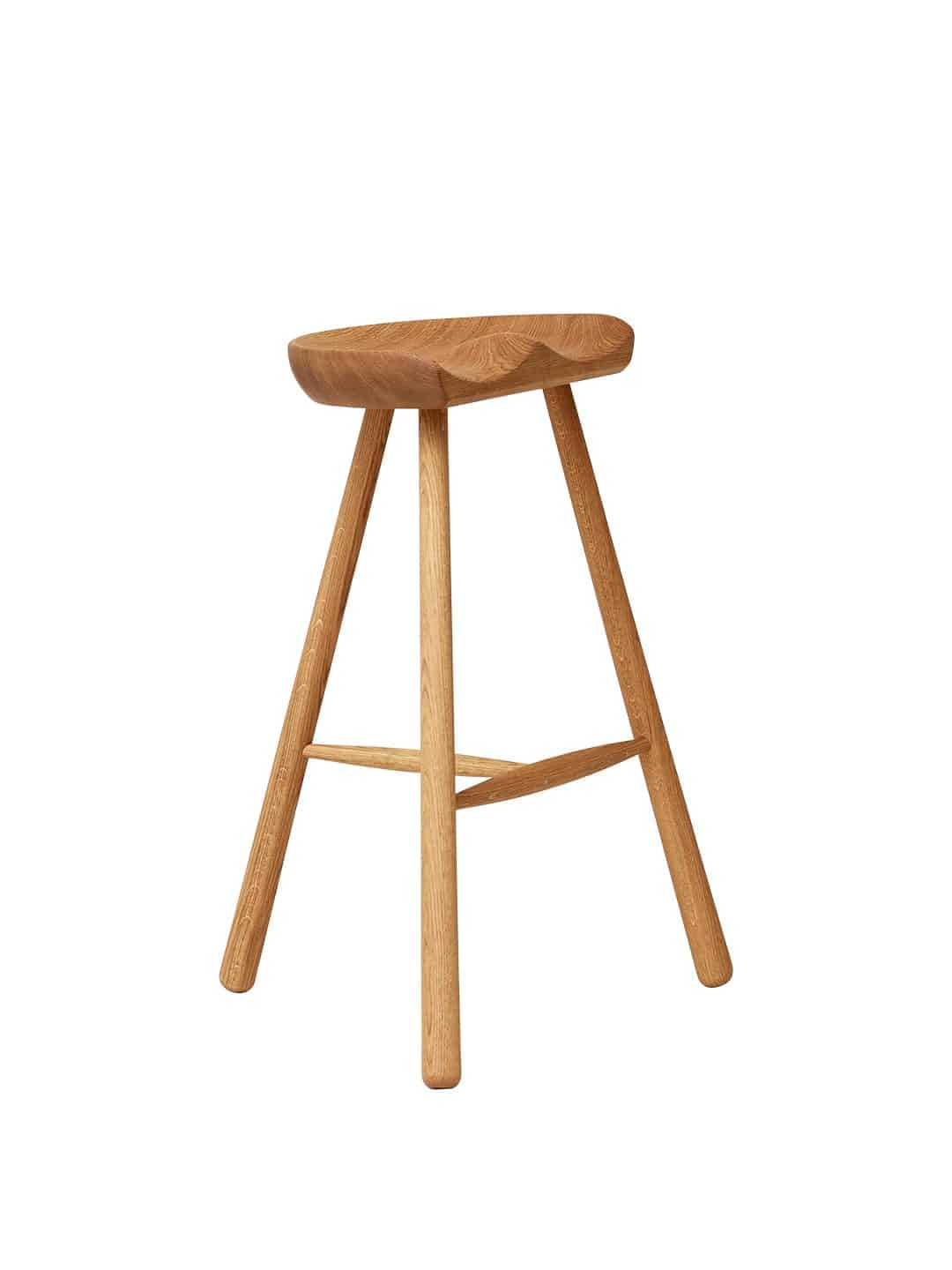 Дизайнерский полубарный стул из массива дуба Form&Refine Shoemaker