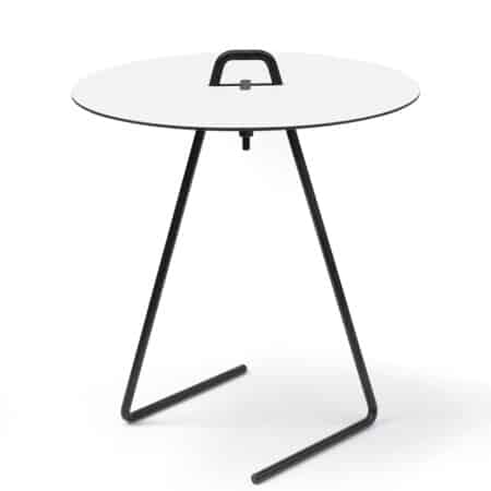 Дизайнерский стол с белой столешницей Moebe Side
