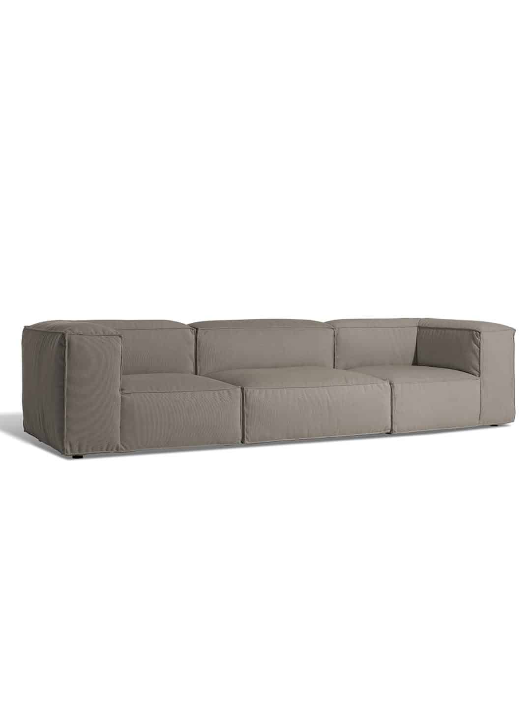 Стильный модульный диван Skargaarden Asker бежевого цвета на белом фоне