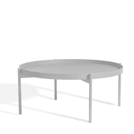 Кофейный стол Skargaarden Saltö large светло-серый на белом фоне