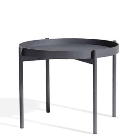 Кофейный стол Skargaarden Saltö small угольно-серый на белом фоне