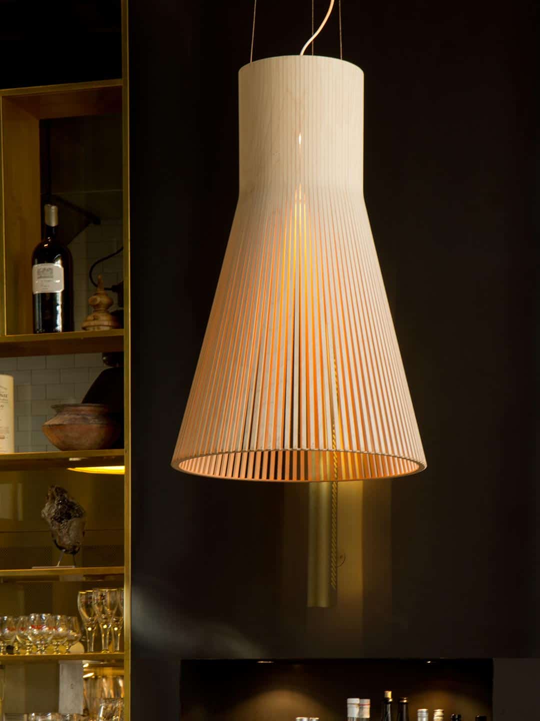 Деревянный подвесной светильник ручной работы Secto Magnum