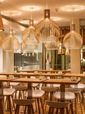 Скандинавские подвесные светильники для кафе и ресторанов Secto Octo