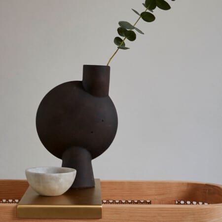 Темно-серая декоративная ваза в скандинавском стиле 101Copenhagen Bubl