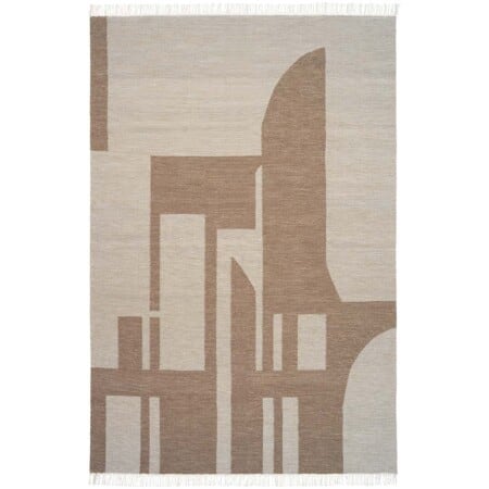 Скандинавский ковер Kristina Dam Contemporary Kelim коричневого цвета