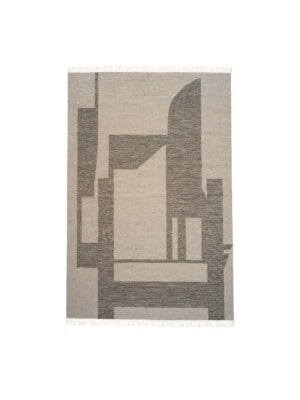 Стильный ковер Kristina Dam Contemporary Kelim серого цвета