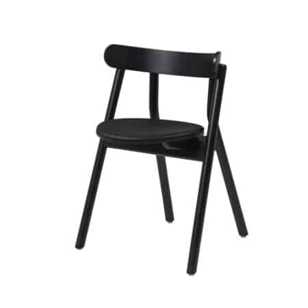 Классический обеденный стул Northern Oaki черного цвета