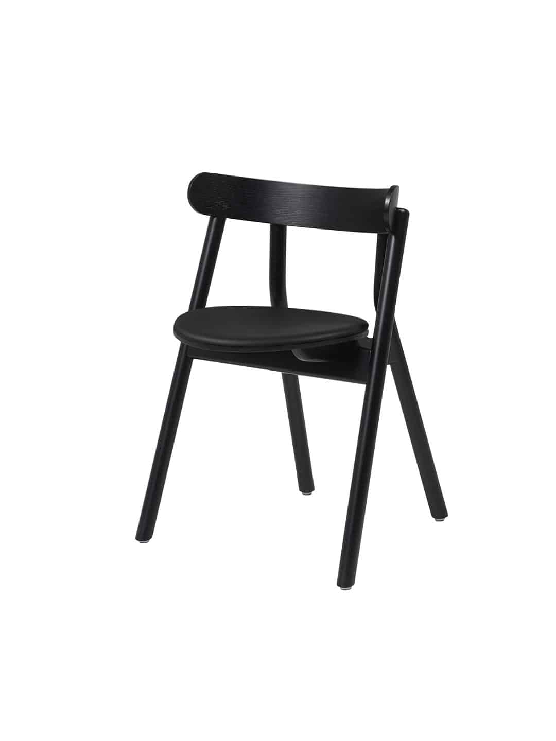 Классический обеденный стул Northern Oaki черного цвета