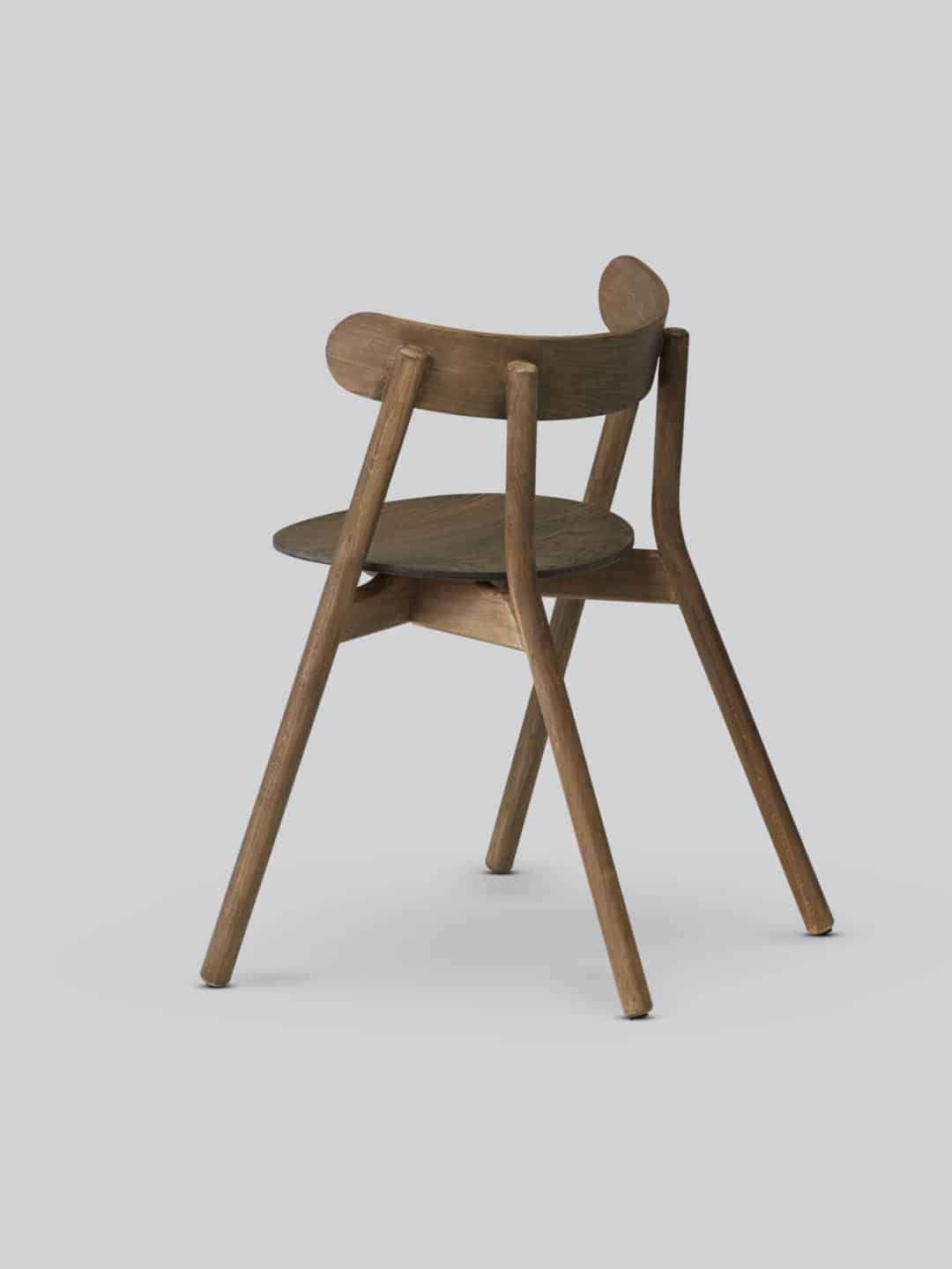 Дизайнерский обеденный стул Northern Oaki из дымчатого дуба