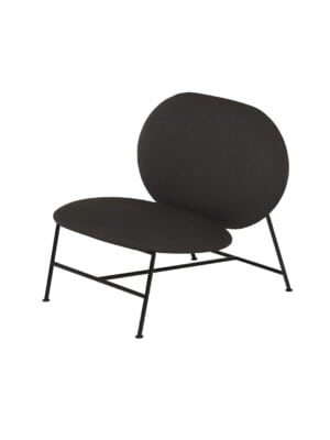 Стильное кресло для отдыха Northern Oblong темно-серого цвета