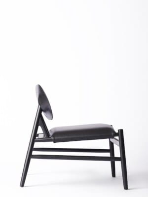 Красивое кресло для отдыха Brdr. Kruger Ferdinand из черного дуба