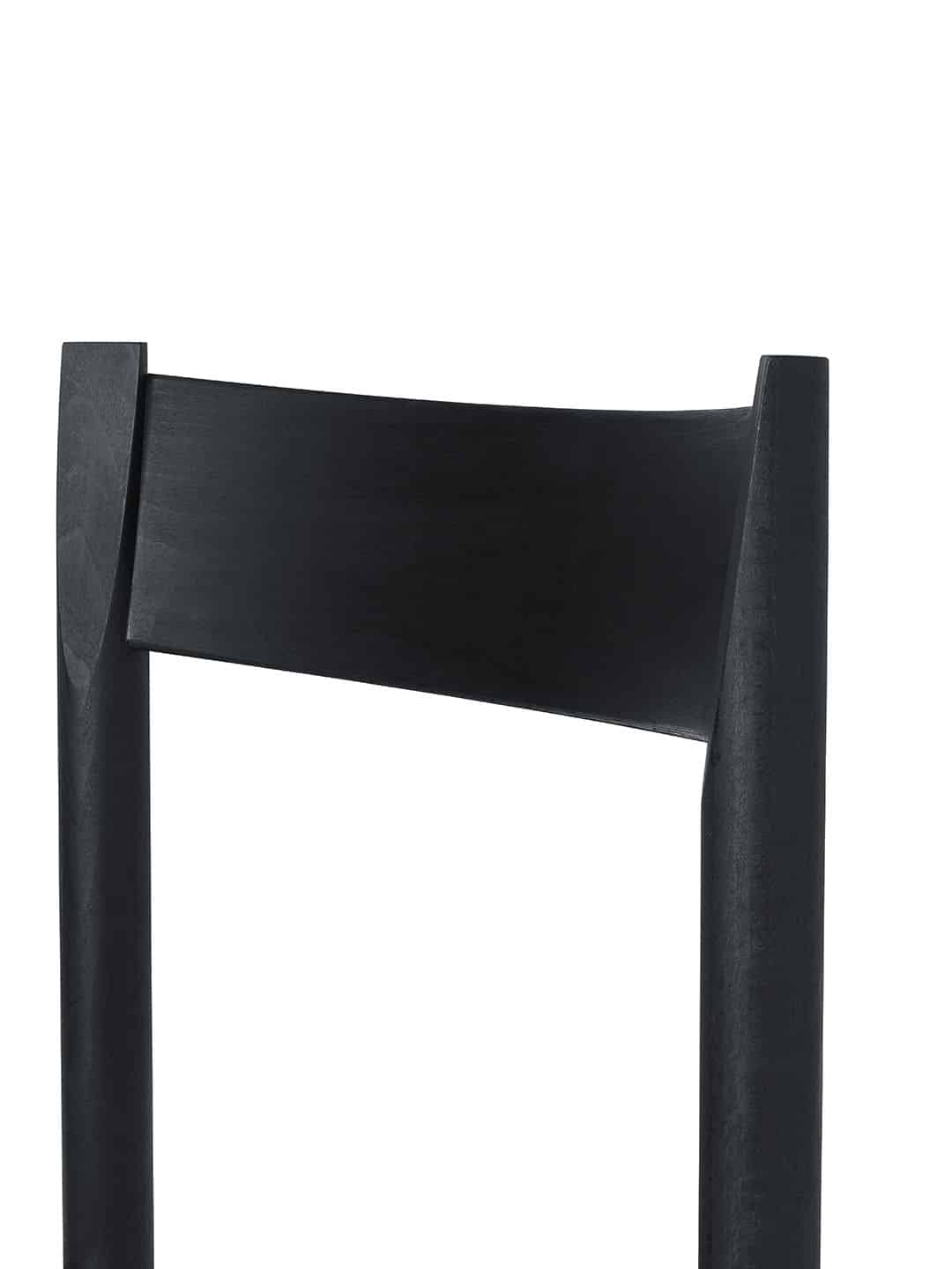 Обеденный стул Brdr. Kruger F-Chair из черного ясеня в скандинавском стиле