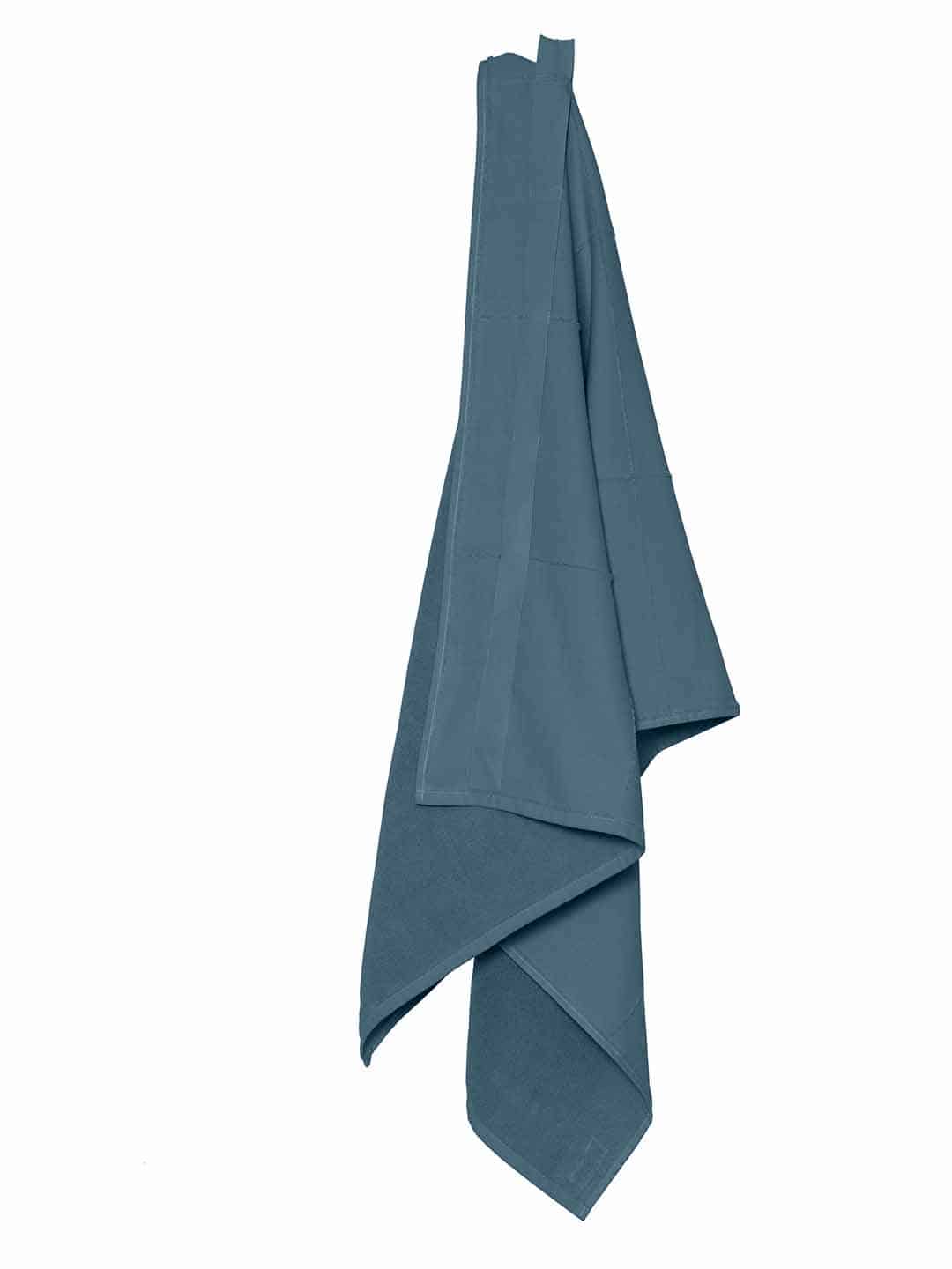 Классическое банное полотенце, 70x160см серо-синего цвета