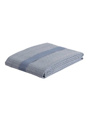 Дизайнерское полотенце для тела с поясом, 155х60см серо-голубого цвета