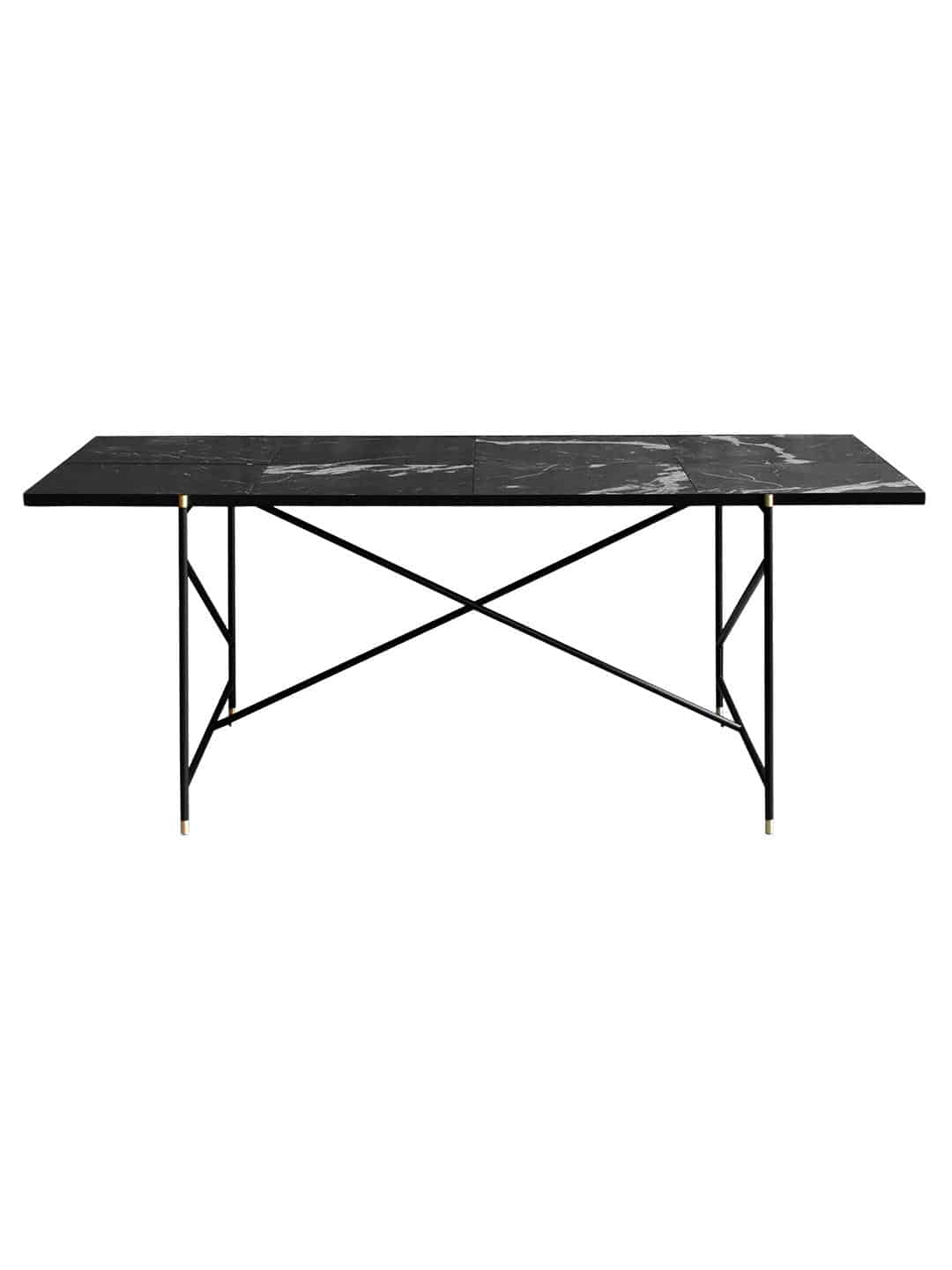 Стильный обеденный стол HANDVARK 185 из черного мрамора