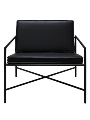 Классическое кресло для отдыха HANDVARK черного цвета