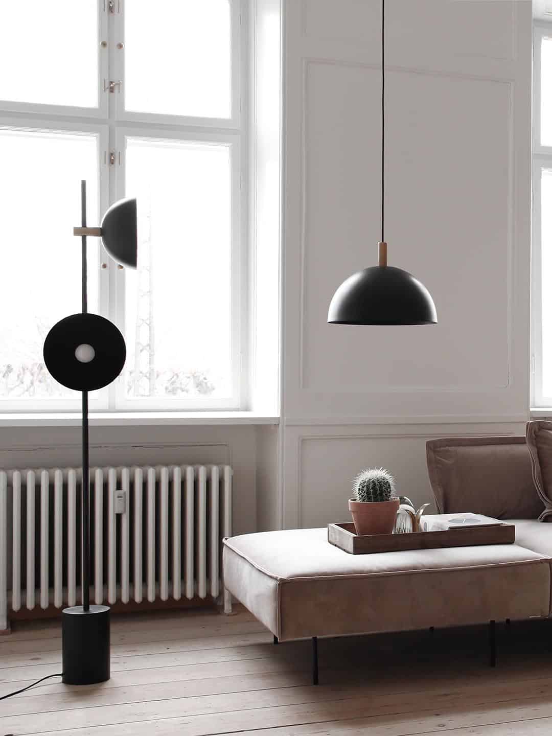 Оригинальный подвесной светильник HANDVARK Studio в скандинавском интерьере