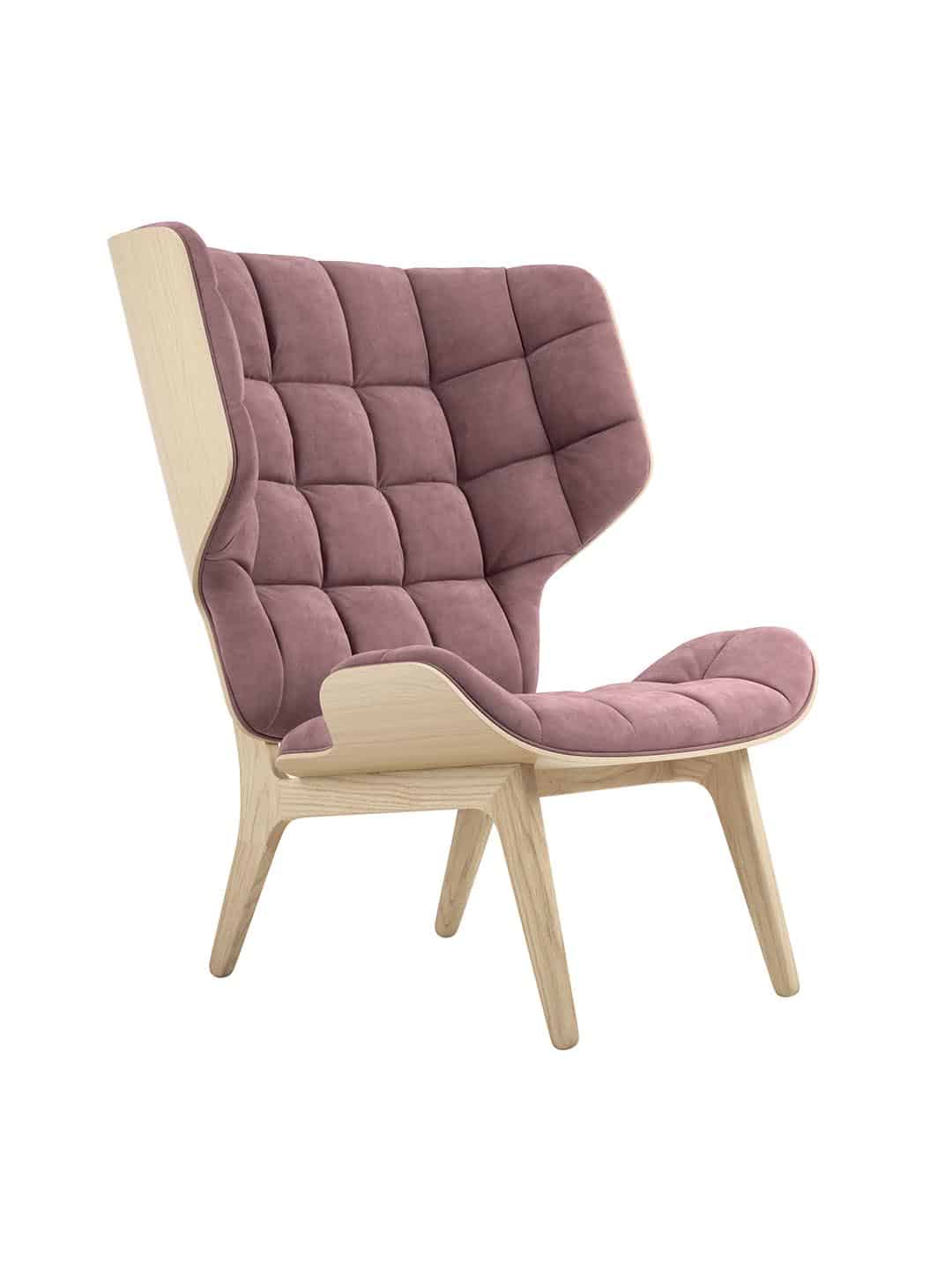 Красивое кресло NORR11 Mammoth розового цвета