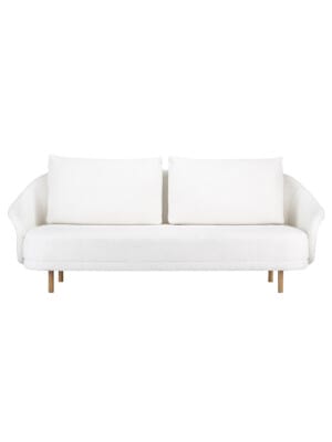 Стильный диван NORR11 New Wave 2-местный белого цвета
