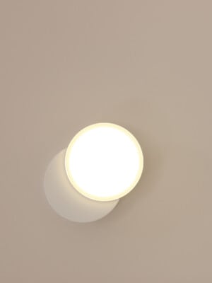 Дизайнерский настенный светильник Tunto Dot 01 белого цвета