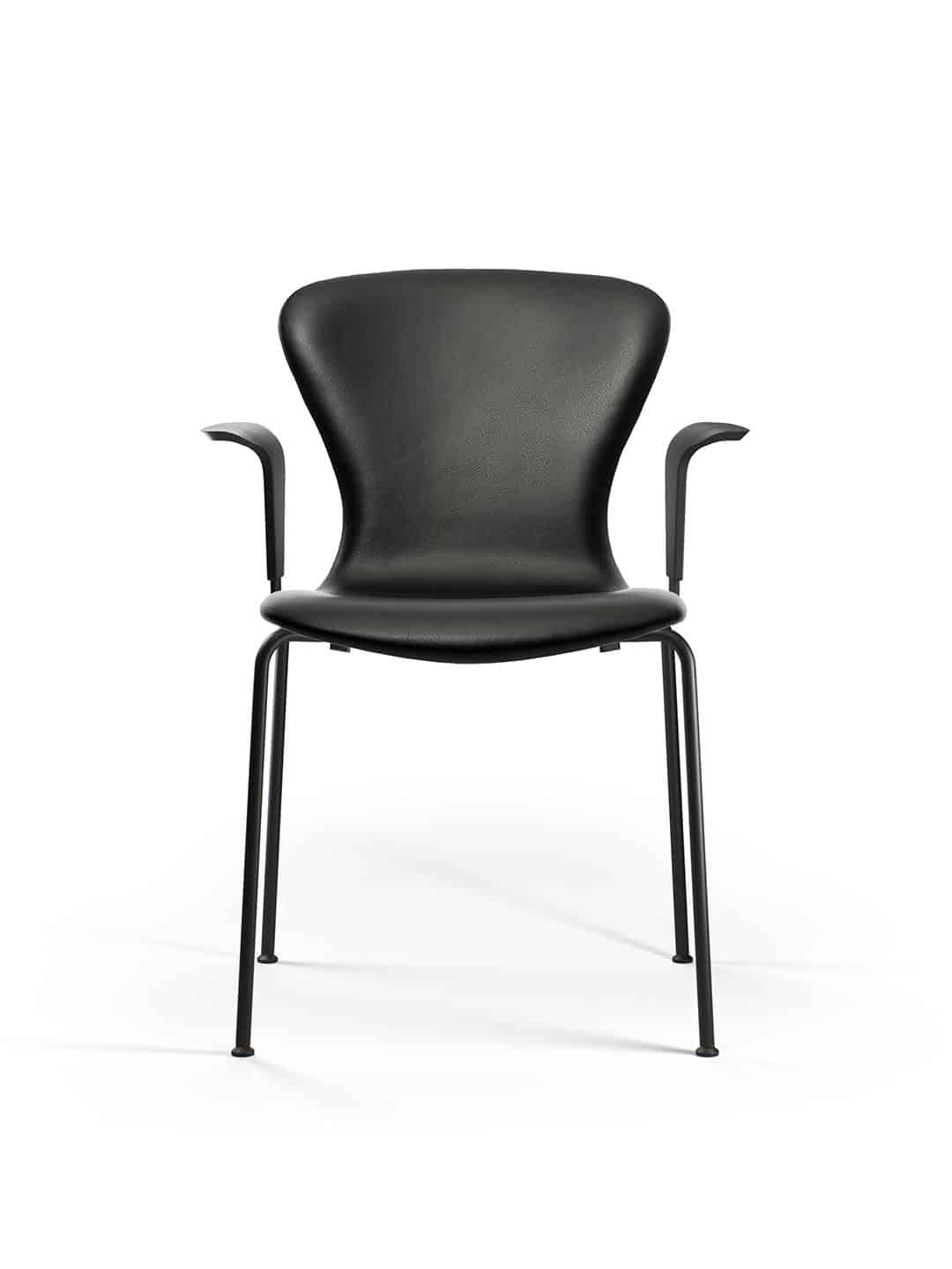 Красивое кресло Bruunmunch PLAYarm Tube черного цвета