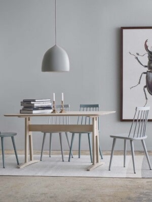 Дизайнерский расширяемый стол Stolab Annie в скандинавском интерьере