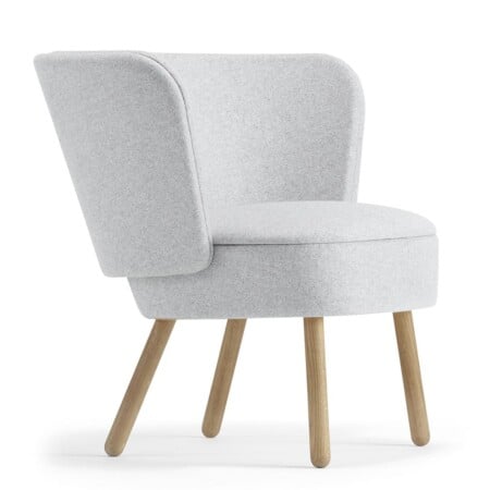 Минималистичное кресло Stolab Wrap серого цвета