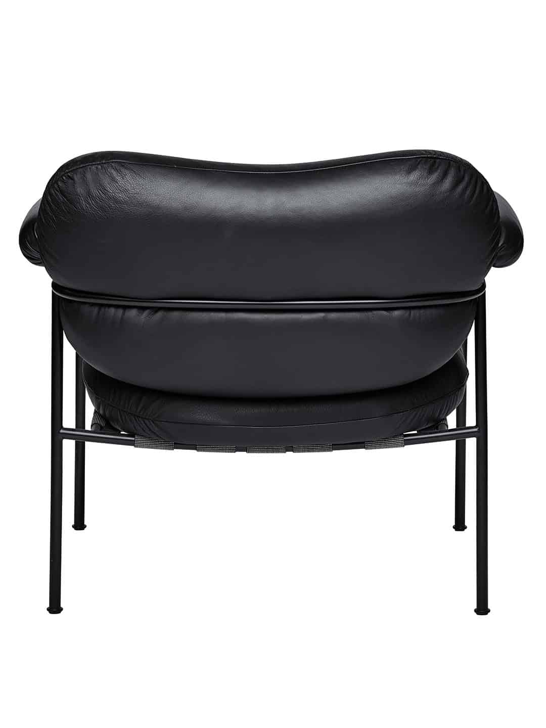 Стильное кресло Fogia Bollo из черной кожи