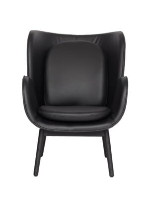 Скандинавское кресло Fogia Embrace черного цвета