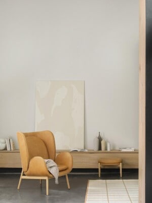 Дизайнерское кресло Fogia Embrace в светлом помещении