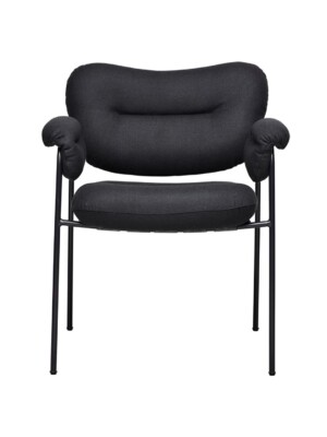 Дорогой стул с подлокотниками Spisolini черного цвета