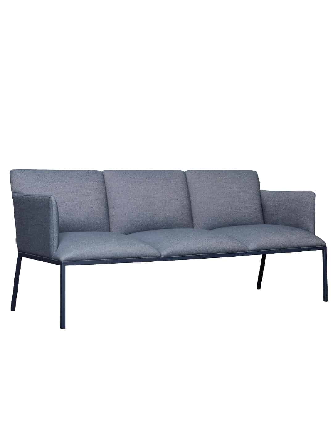 Серый диван Fogia Tondo в скандинавском стиле