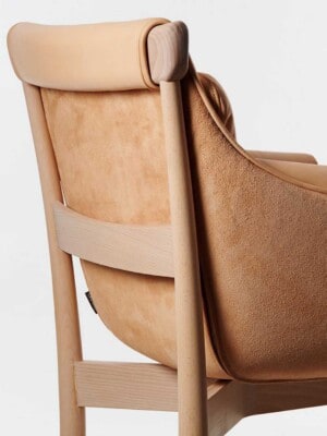 Скандинавское кресло Garsnas Viva светло-коричневого цвета