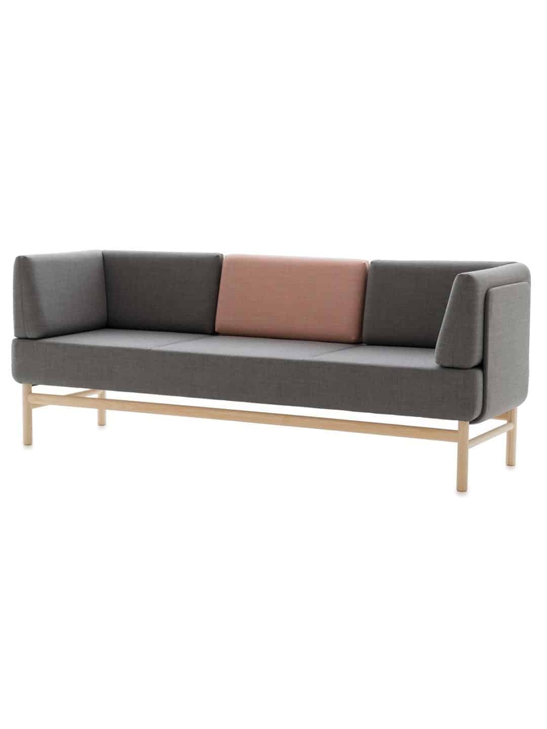Дизайнерский диван Garsnas Pop 3-местный серого цвета