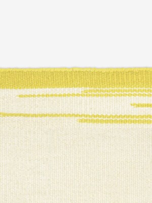 Красивый ковер Kvadrat Kelim Pattern Twin Set желтого цвета