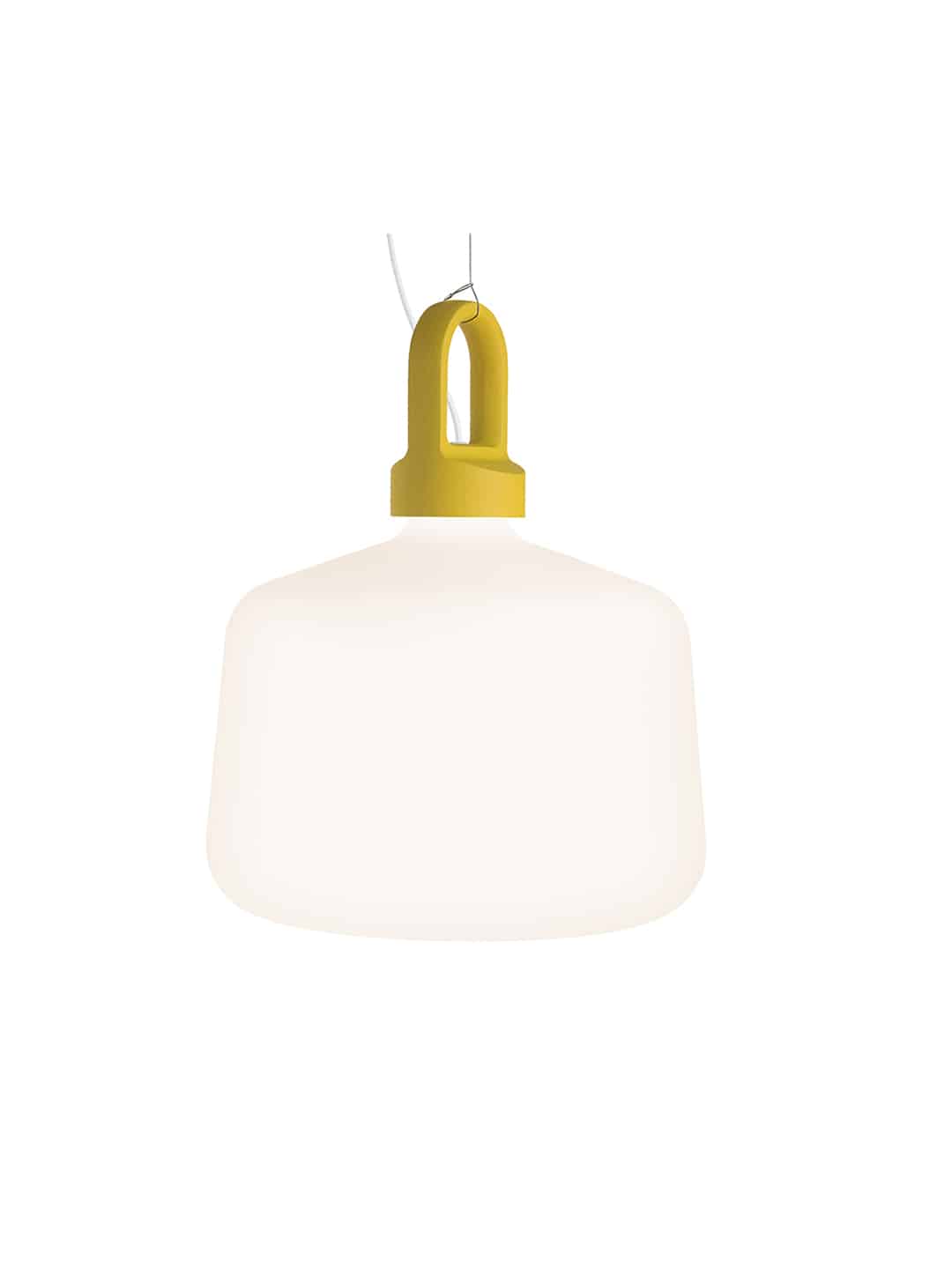 Премиум подвесной светильник Zero Lighting Bottle с желтым креплением