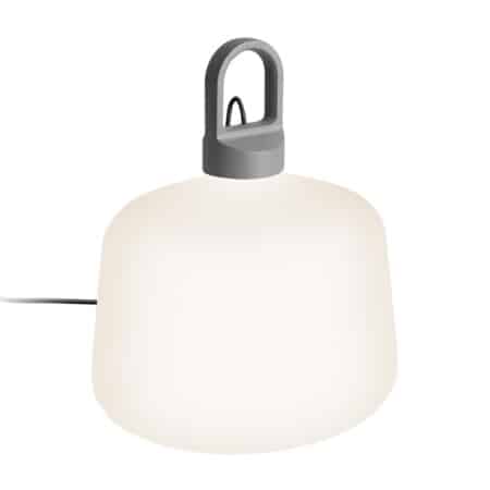 Скандинавская настольная лампа Zero Lighting Bottle серого цвета