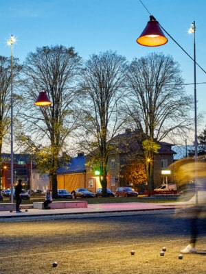 Скандинавский уличный подвесной светильник Zero Lighting City Wire