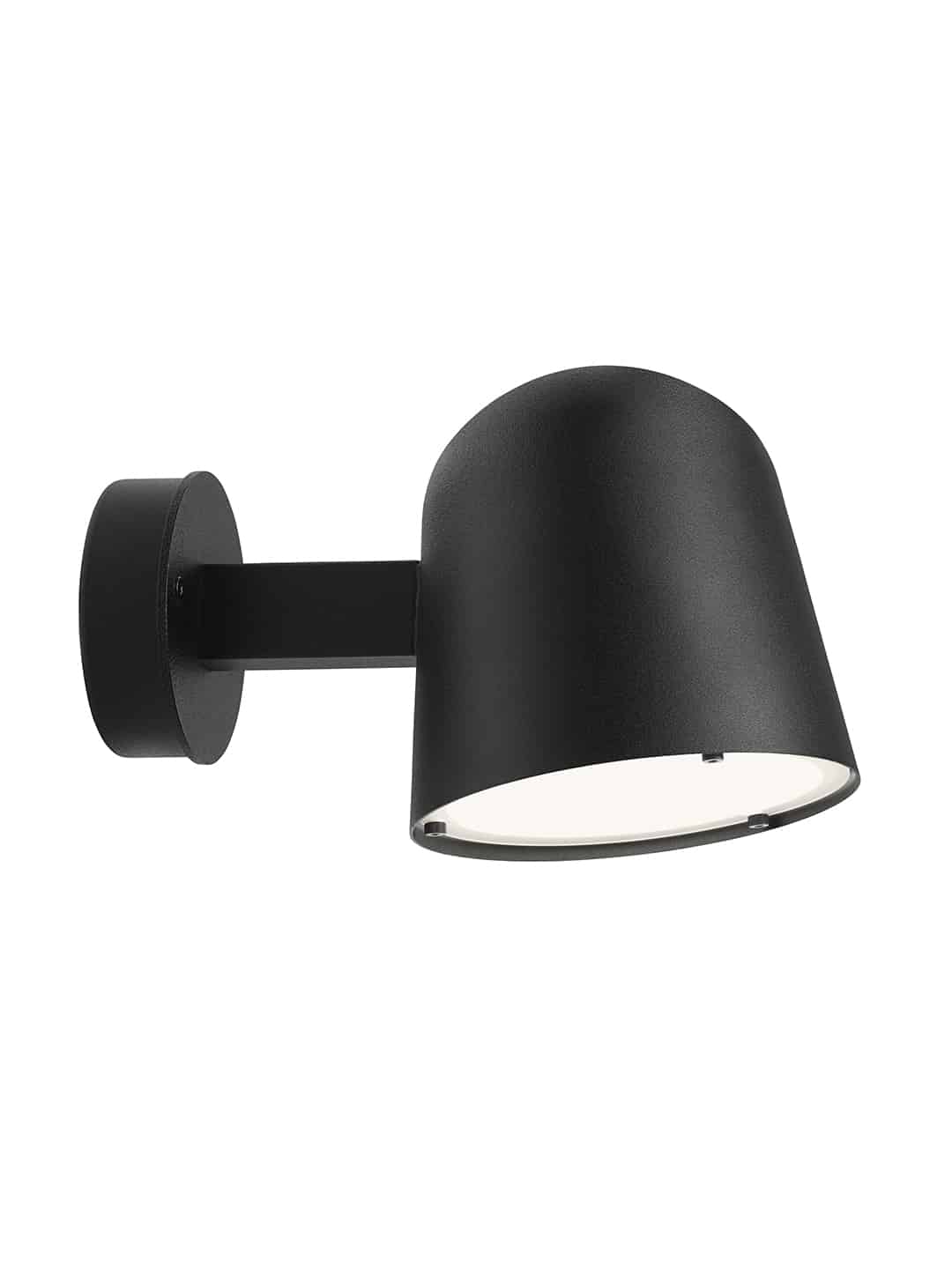 Красивый уличный светильник Zero Lighting Convex Wall Coastline черного цвета