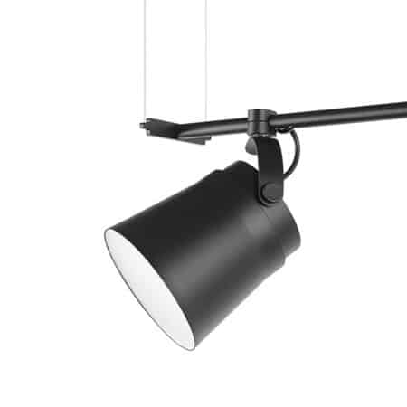 Стильный подвесной светильник Zero Lighting Ginza Horisontal черного цвета
