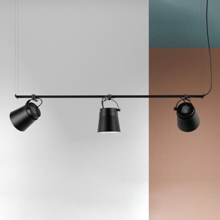 Скандинавский подвесной светильник Zero Lighting Ginza Horisontal в минималистичном интерьере